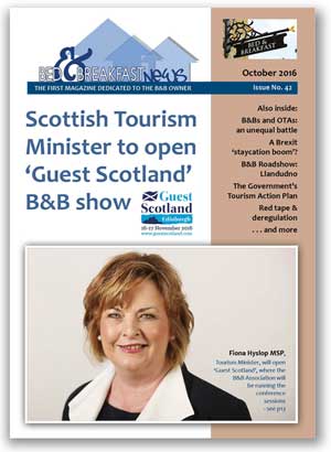 B&B News, the only magazine for B&B and guest house owners