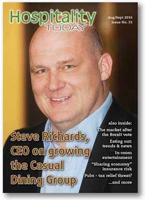 Hospitality Today magazine, for owners of hospitality businesses